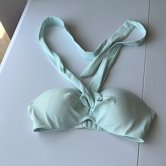 Mint Green Women's padded halter Bikini Top small - Picture 2 of 7